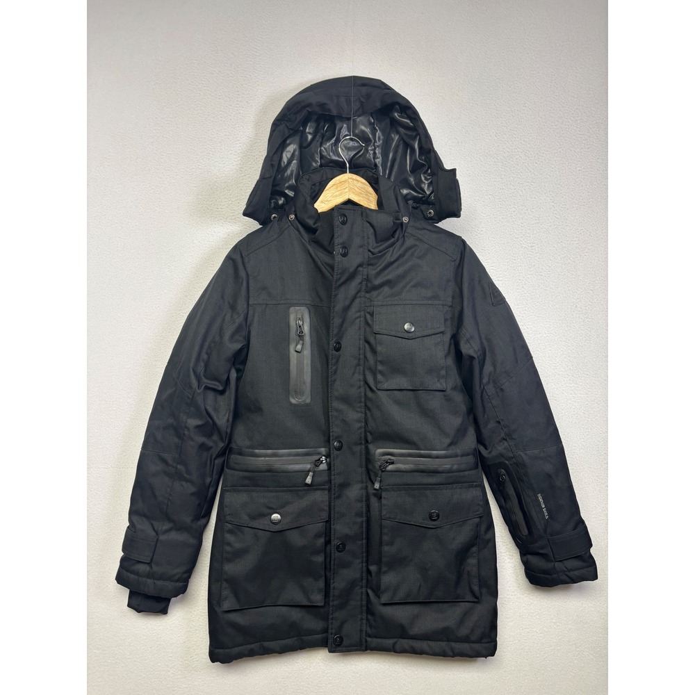 Gorpcore Tactical Avalanche Outdoor Supply Company Mens Small Black Parka Jacket